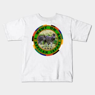 I Went On An African Safari Zebra Pair Kids T-Shirt